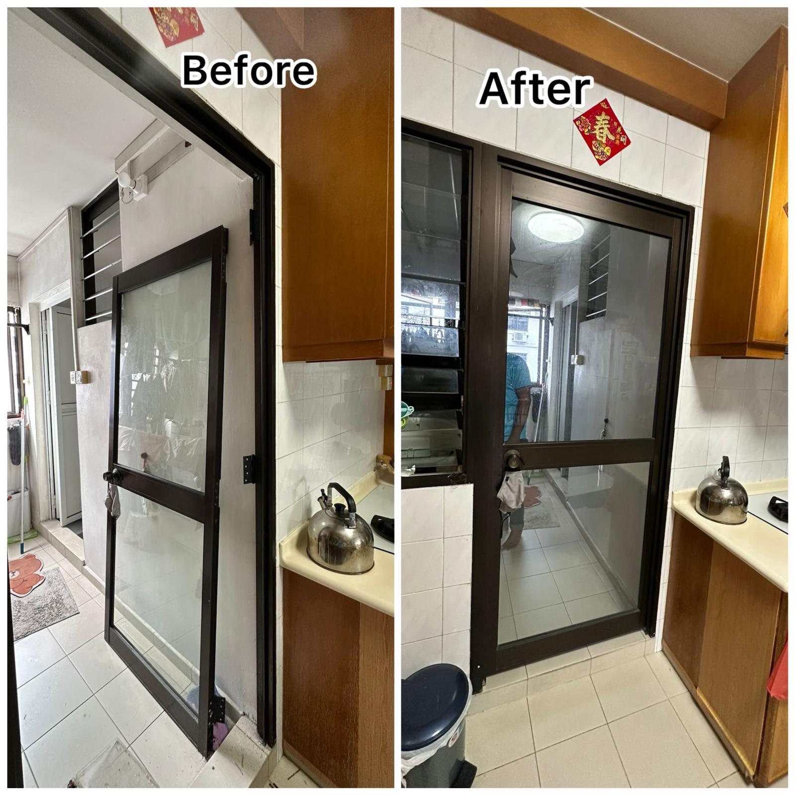 Glass Door Reinstallation & Alignment Service in Singapore